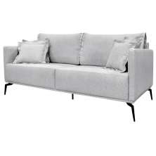 Sofa Liv 2 Lugares 180cm Pes Aço Linho 232 Grigio Ezz