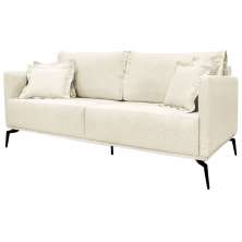 Sofa Liv 2 Lugares 180cm Pes Aço Linho 232 Natural Ezz