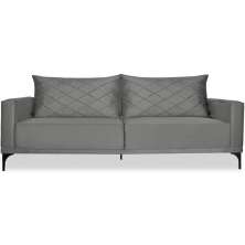 Sofa Living 3 Lugares Nori 220cm Veludo Deluxe 2938 Ezz