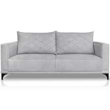 Sofa Nori 2 Lugares Pes De Ferro 180cm Linho Boucle 3302 Ezz