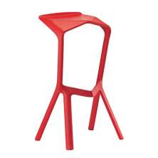 Banqueta Alta Miura - Polipropileno - Vermelho