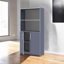 Armário Estante Com Prateleiras Lumiere Azul