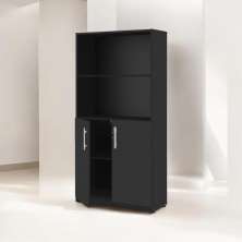 Armário Estante Com Prateleiras Lumiere Preto