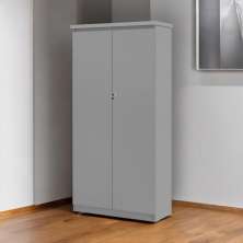 Armário Multiuso 02 Portas Doubler Cinza