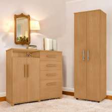 Conjunto de Cômoda e Multiuso Naturalle para Quarto