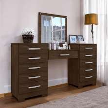 Conjunto para Quarto de Cômodas e Penteadeira Floratta Malbec