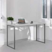 Mesa Home Office Escrivaninha Shine 1,00 Cinza