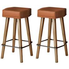 2 Banquetas Alta com Encosto para Bar Cozinha MOBLAN decor