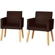 2 Poltronas Resistente para Recepção Confortável Escritório MOBLAN decor