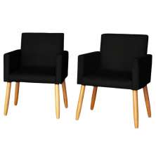 2 Poltronas Resistente para Recepção Confortável Escritório MOBLAN decor