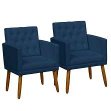 2 Poltronas para Clínica Resistente Recepção Sala de Estar MOBLAN decor