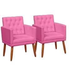 2 Poltronas para Clínica Resistente Recepção Sala de Estar MOBLAN decor