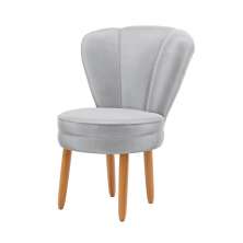 Cadeira Poltrona Para Recepção Tecido Veludo Decorativa MOBLAN decor