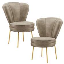 Conjunto 2 Cadeiras Decor para Sala de Jantar Cozinha Tecido Veludo Ergonômica Resistente MOBLAN decor