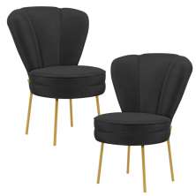 Conjunto 2 Cadeiras Decor para Sala de Jantar Cozinha Tecido Veludo Ergonômica Resistente MOBLAN decor