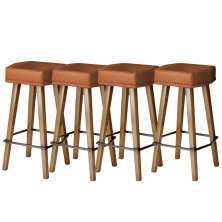 Kit 4 Banquetas Alta sem Encosto para Balcão Cozinha MOBLAN decor