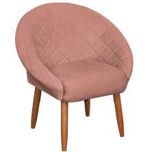 Poltrona Decorativa Moderna para Sala de Estar Recepção Reforçada MOBLAN decor