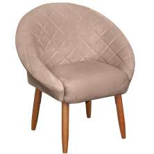 Poltrona Decorativa Moderna para Sala de Estar Recepção Reforçada MOBLAN decor