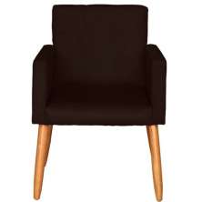 Poltrona Resistente para Recepção Confortável Escritório MOBLAN decor