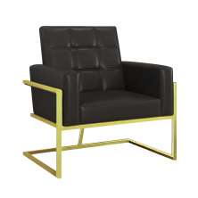 Poltrona com Base de Ferro Dourado para Clínica Corino Resistente MOBLAN decor