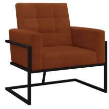 Poltrona com Base de Ferro Reforçada para Recepção MOBLAN decor