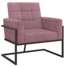Poltrona com Base de Ferro Reforçada para Recepção MOBLAN decor