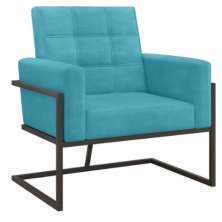 Poltrona com Base de Ferro Reforçada para Recepção MOBLAN decor