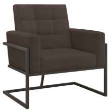 Poltrona com Base de Ferro Reforçada para Recepção MOBLAN decor