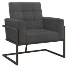 Poltrona com Base de Ferro Reforçada para Recepção MOBLAN decor