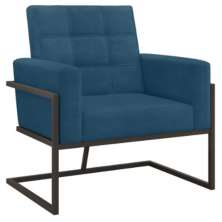 Poltrona com Base de Ferro Reforçada para Recepção MOBLAN decor
