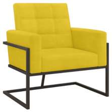 Poltrona com Base de Ferro Reforçada para Recepção MOBLAN decor