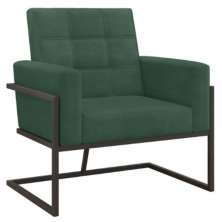 Poltrona com Base de Ferro Reforçada para Recepção MOBLAN decor