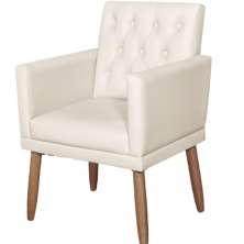 Poltrona para Clínica Resistente Recepção Corino Sala de Estar MOBLAN decor