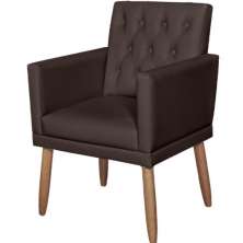Poltrona para Clínica Resistente Recepção Corino Sala de Estar MOBLAN decor