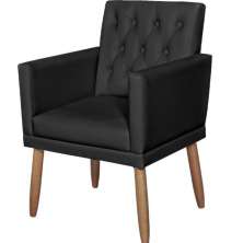 Poltrona para Clínica Resistente Recepção Corino Sala de Estar MOBLAN decor