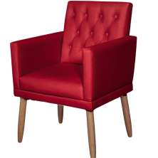 Poltrona para Clínica Resistente Recepção Corino Sala de Estar MOBLAN decor