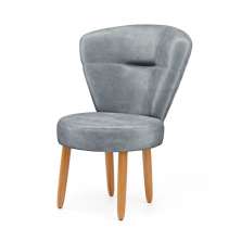 Poltrona para Recepção Camarim Sala de Jantar Ergonômica Tecido Veludo Pés de Madeira