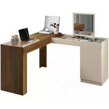 Escrivaninha Penteadeira De Canto 3003023 Freijo Off White MBL