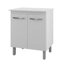 Balcão Multiuso Para Cozinha Serena 2 Portas Branco Moblis