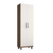 Armário Multiuso Organizador Lavanderia Área de Serviço 2 portas Yago Moblis Móveis Savana/Off-White 