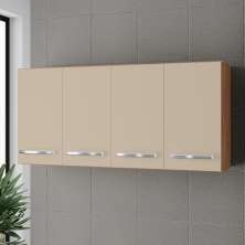 Armario Aereo 120 cm 4P Mara Savana Off White Mobbs