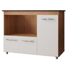 Balcao Para Cooktop 4 Bocas Ana Savana Off White Mobbs