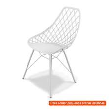 [OUTLET] Cadeira Kaila Steel Branca