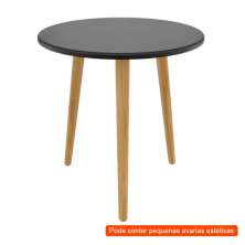 [OUTLET] Mesa Lateral Copacabana Preta e Marrom 40 cm