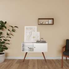 Aparador Retrô Lamboy Branco 90 cm