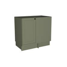 Balcão de Canto sem Tampo Évora 1 Porta Verde Hill