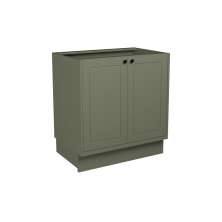 Balcão de Cozinha sem Tampo Évora 2 Portas Verde Hill 80 cm
