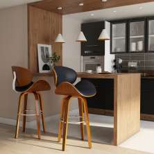 Banqueta Giratória Apeldoorn Preta