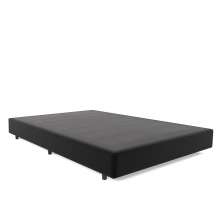 Base para Cama Box Casal Desmontável Torvi (35x138x188) Suede Preta