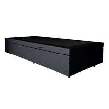 Base para Cama Box Solteiro Martin Premium com Baú (45x88x188) Preta